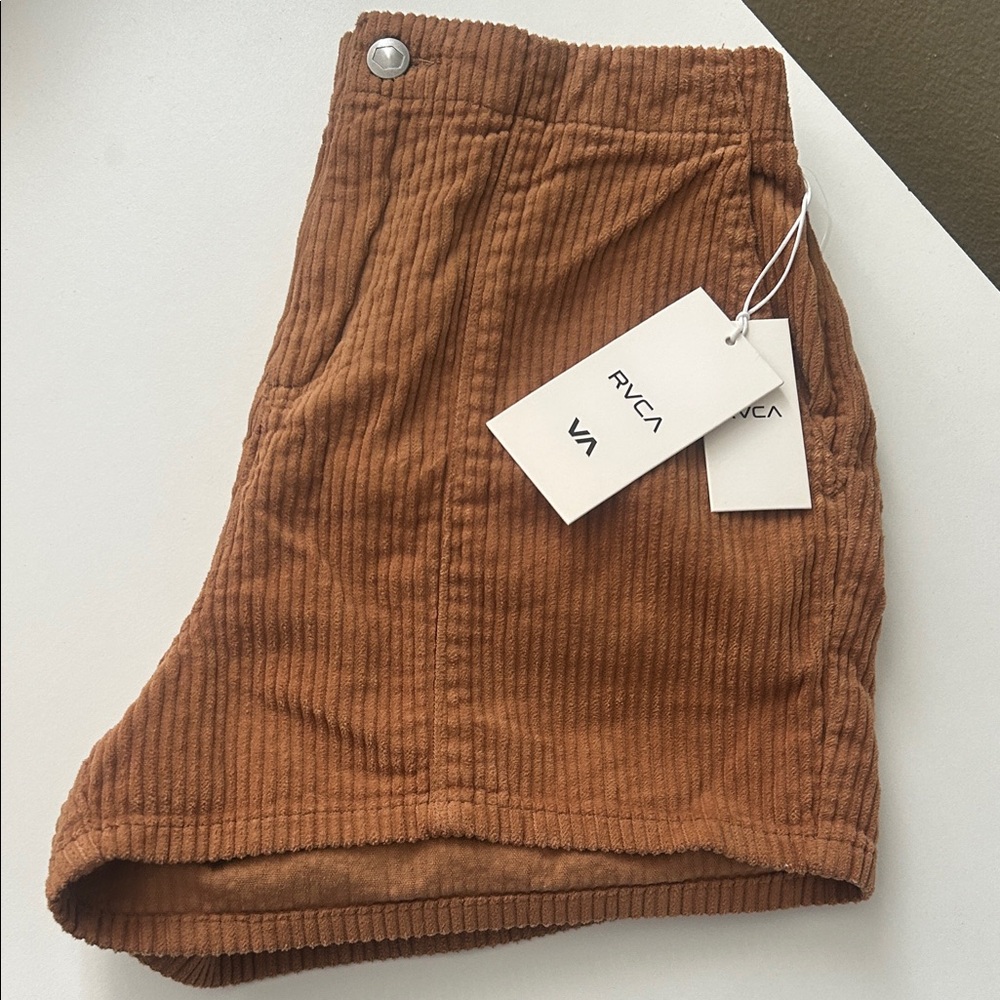 RVCA Daylight Shorts in Rust Brown